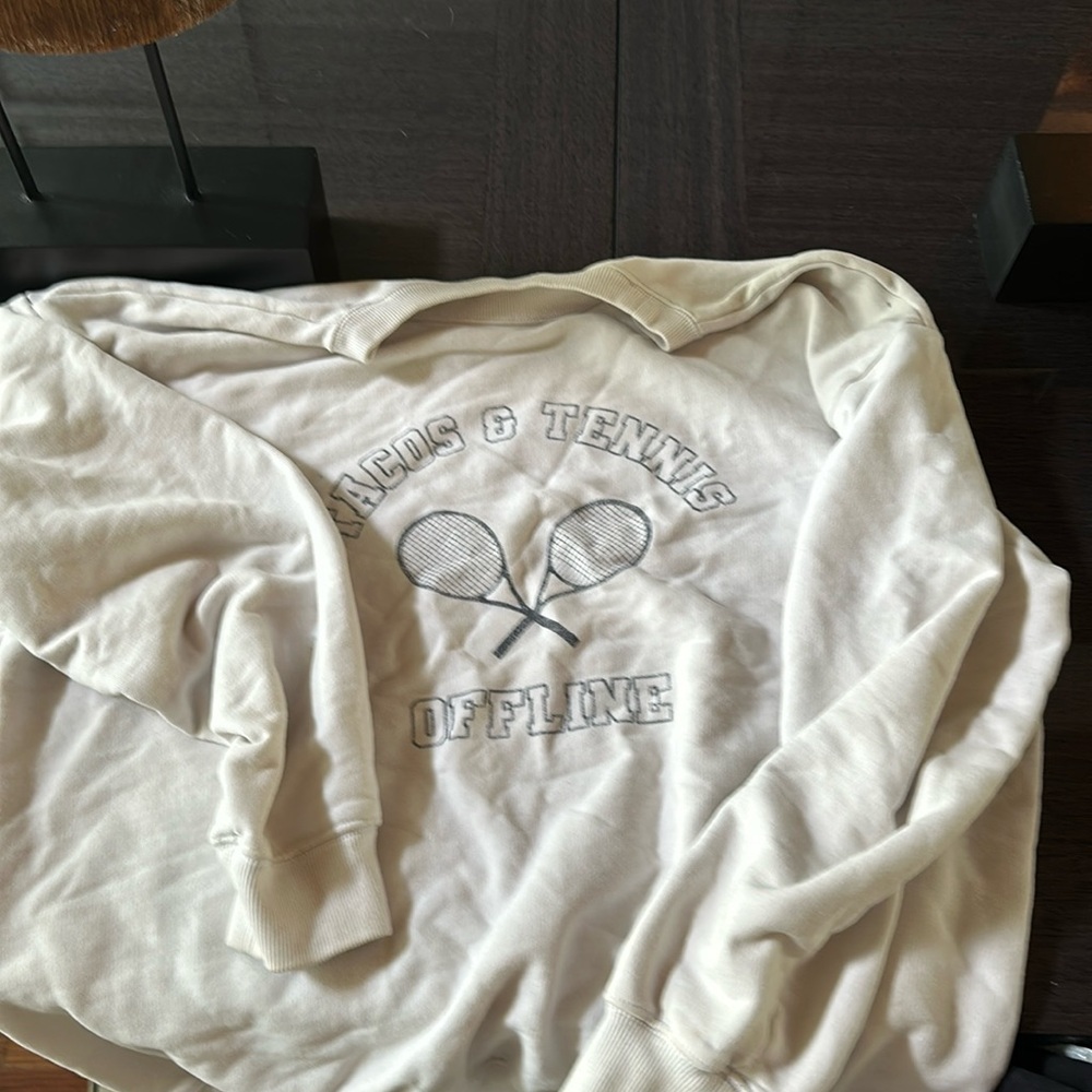 Tacos and tennis crew neck from offline by aerie